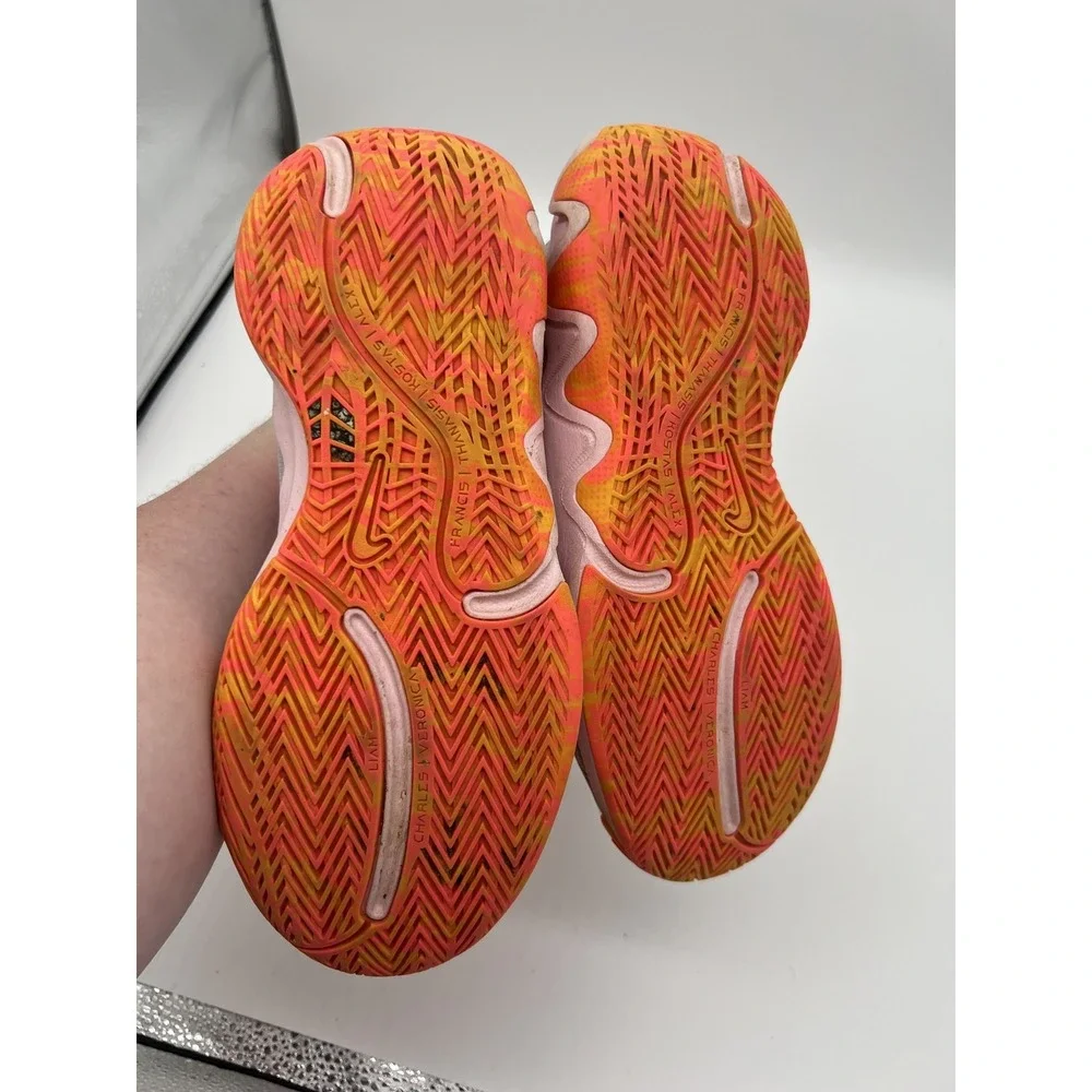 Nike Giannis Immortality 2 DQ1943-600 Youth 5.5Y Sneakers Coral Grey Basketball‎